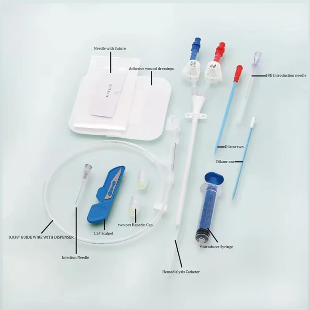 Hemodialysis double lumen catheter - Alivexe